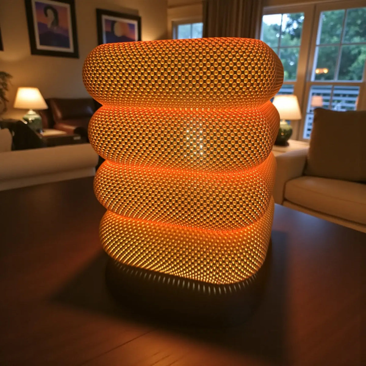 Lampe COCON — Luminaire sculptural organique 31 cm | VRAIJOUR