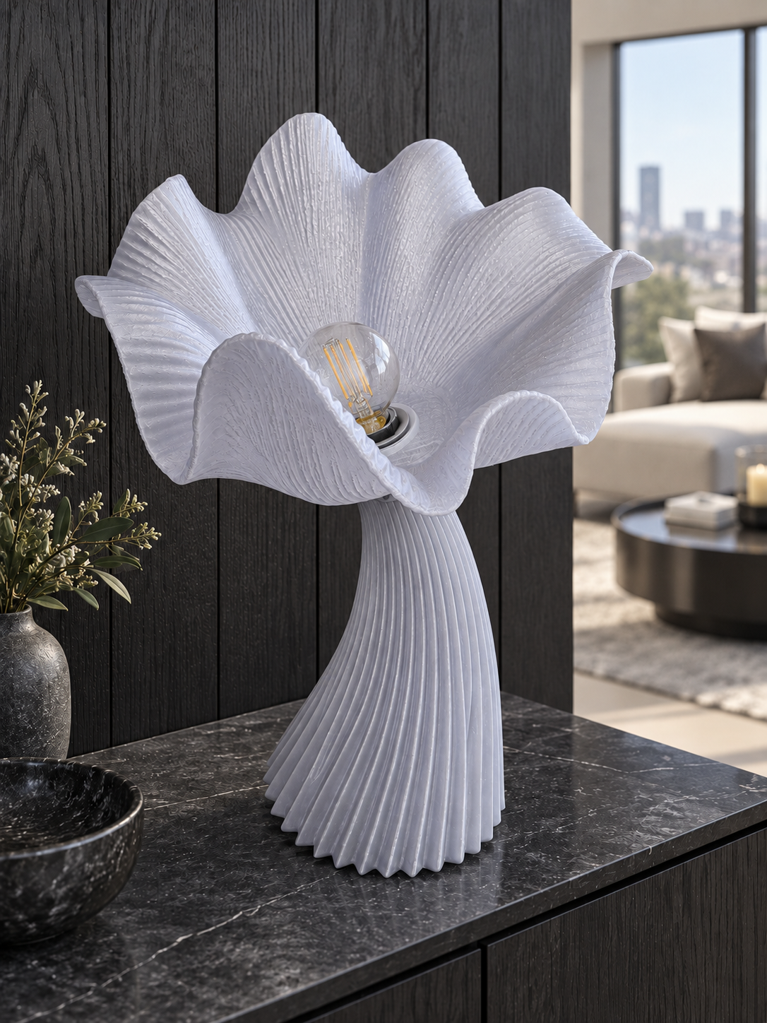 Lampe FLORA — Sculpturale fleur 30, 50 et 75 cm | VRAIJOUR Translucide