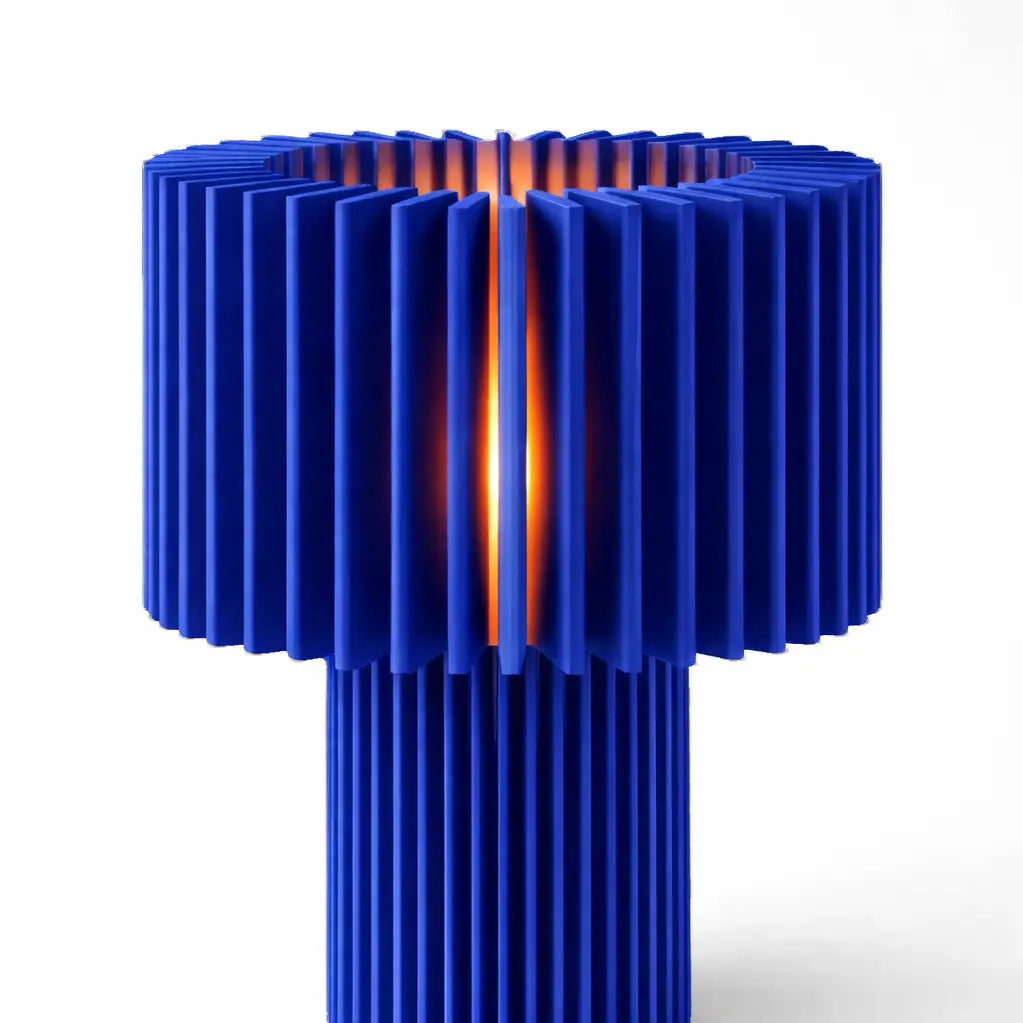 Lampe BONIE — Sculpturale à lamelles 34 cm | VRAIJOUR