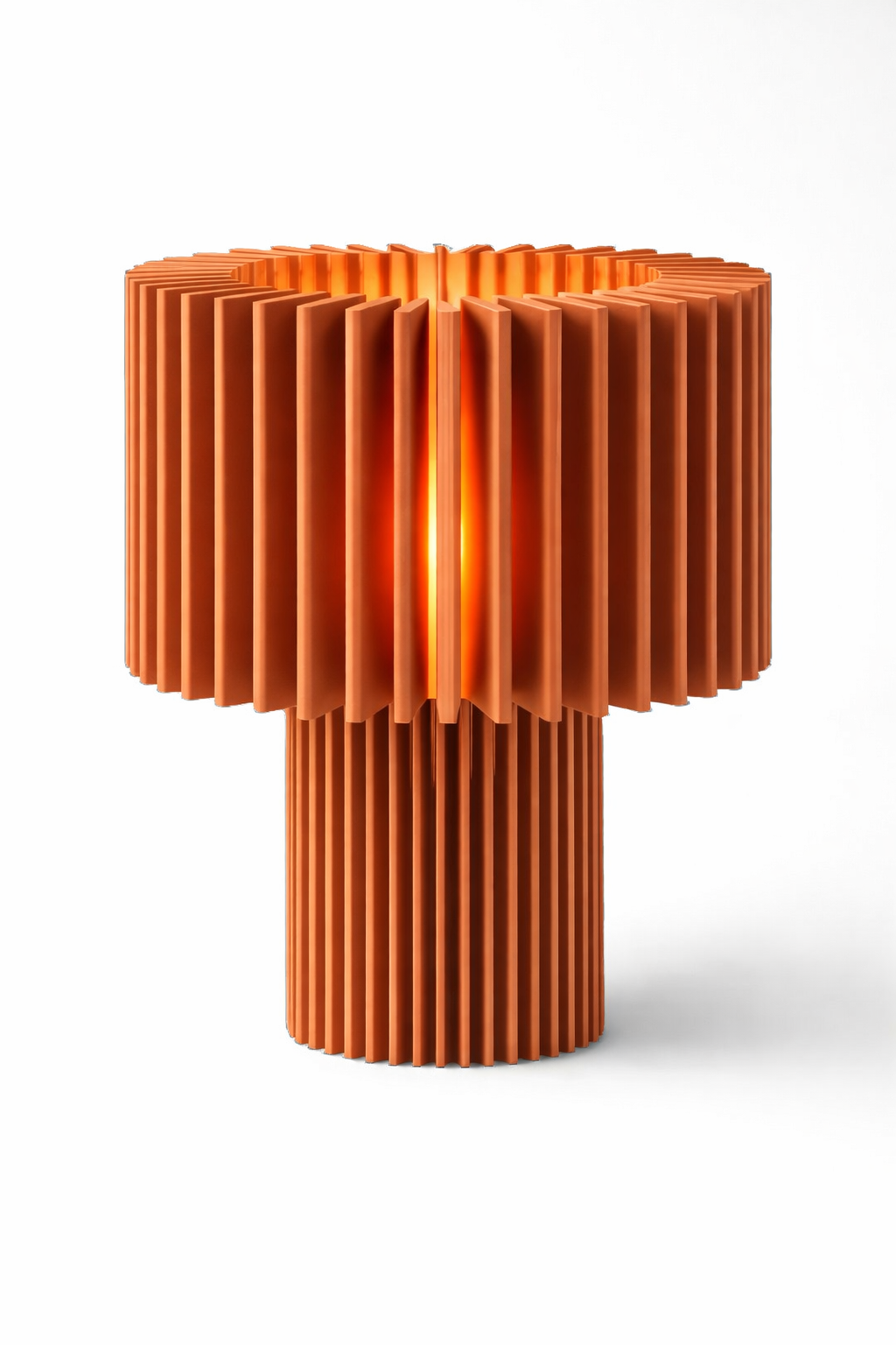 Lampe Bonie finition Terracotta, structure rayonnante