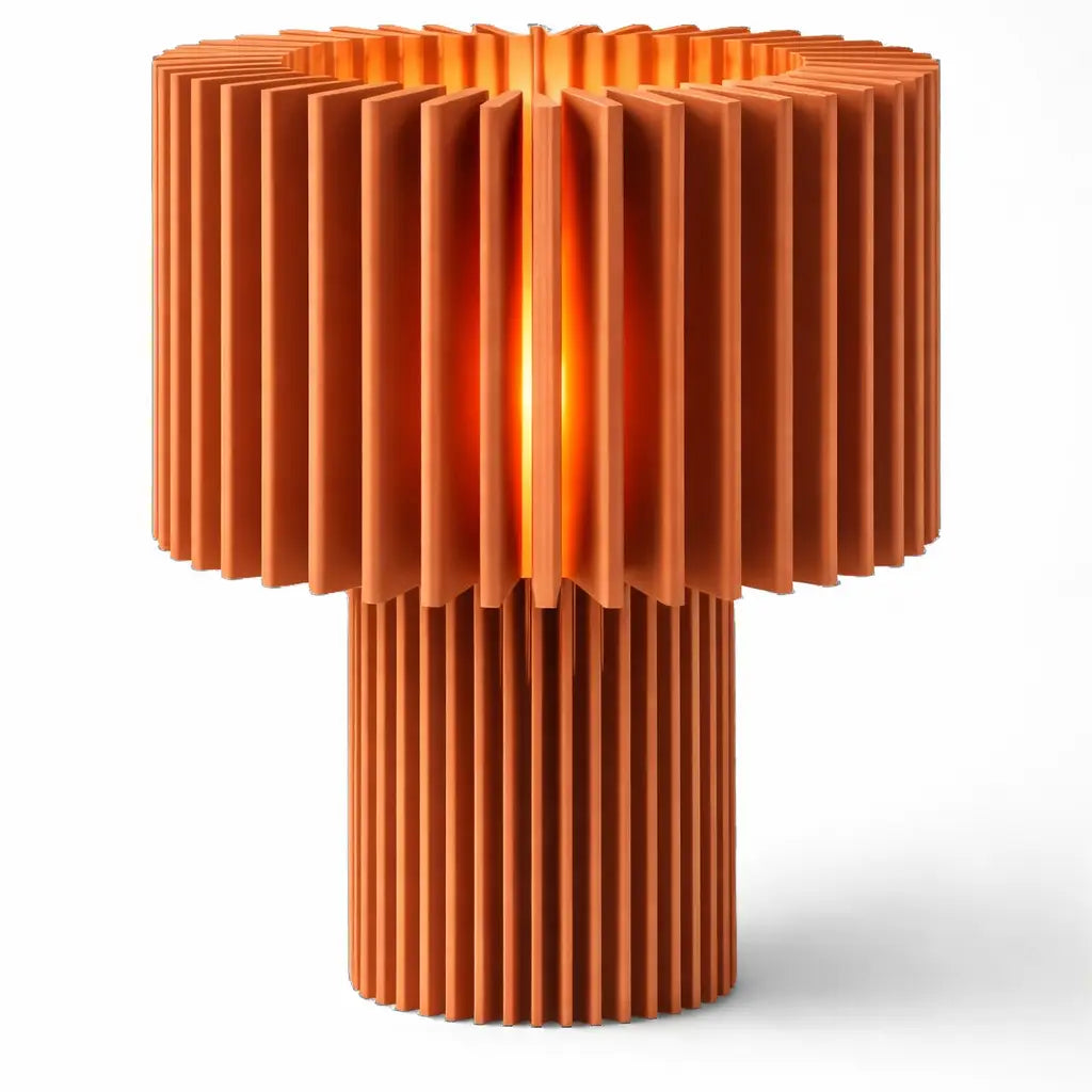 Lampe BONIE — Sculpturale à lamelles 34 cm | VRAIJOUR