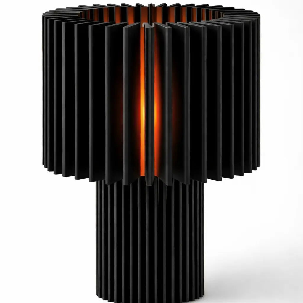 Lampe BONIE — Sculpturale à lamelles 34 cm | VRAIJOUR