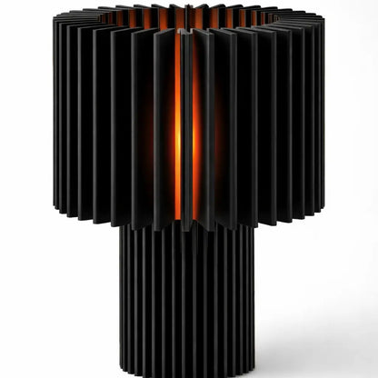 Lampe BONIE — Sculpturale à lamelles 34 cm | VRAIJOUR