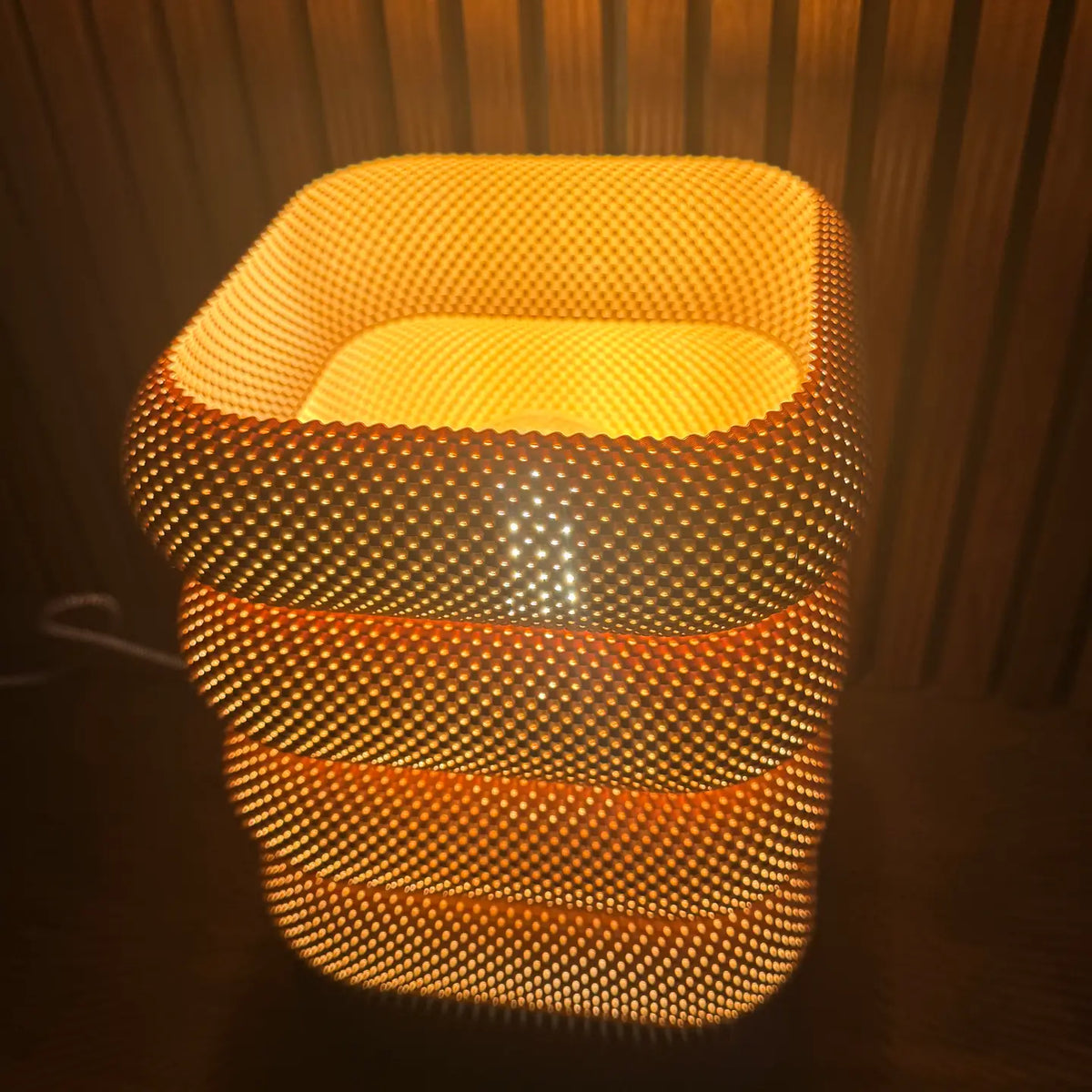 Lampe COCON — Luminaire sculptural organique 31 cm | VRAIJOUR