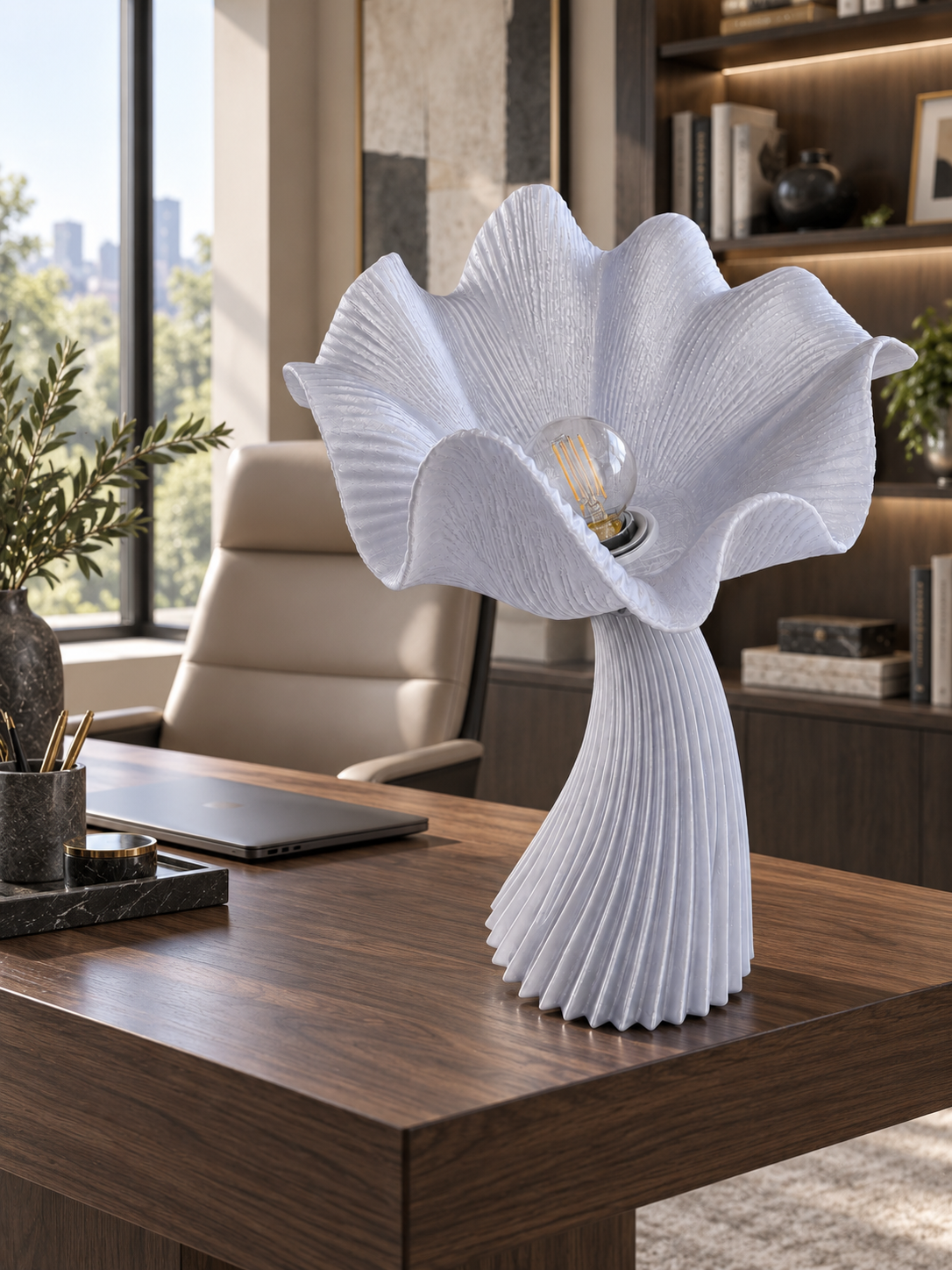 Lampe FLORA — Sculpturale fleur 30, 50 et 75 cm | VRAIJOUR Translucide