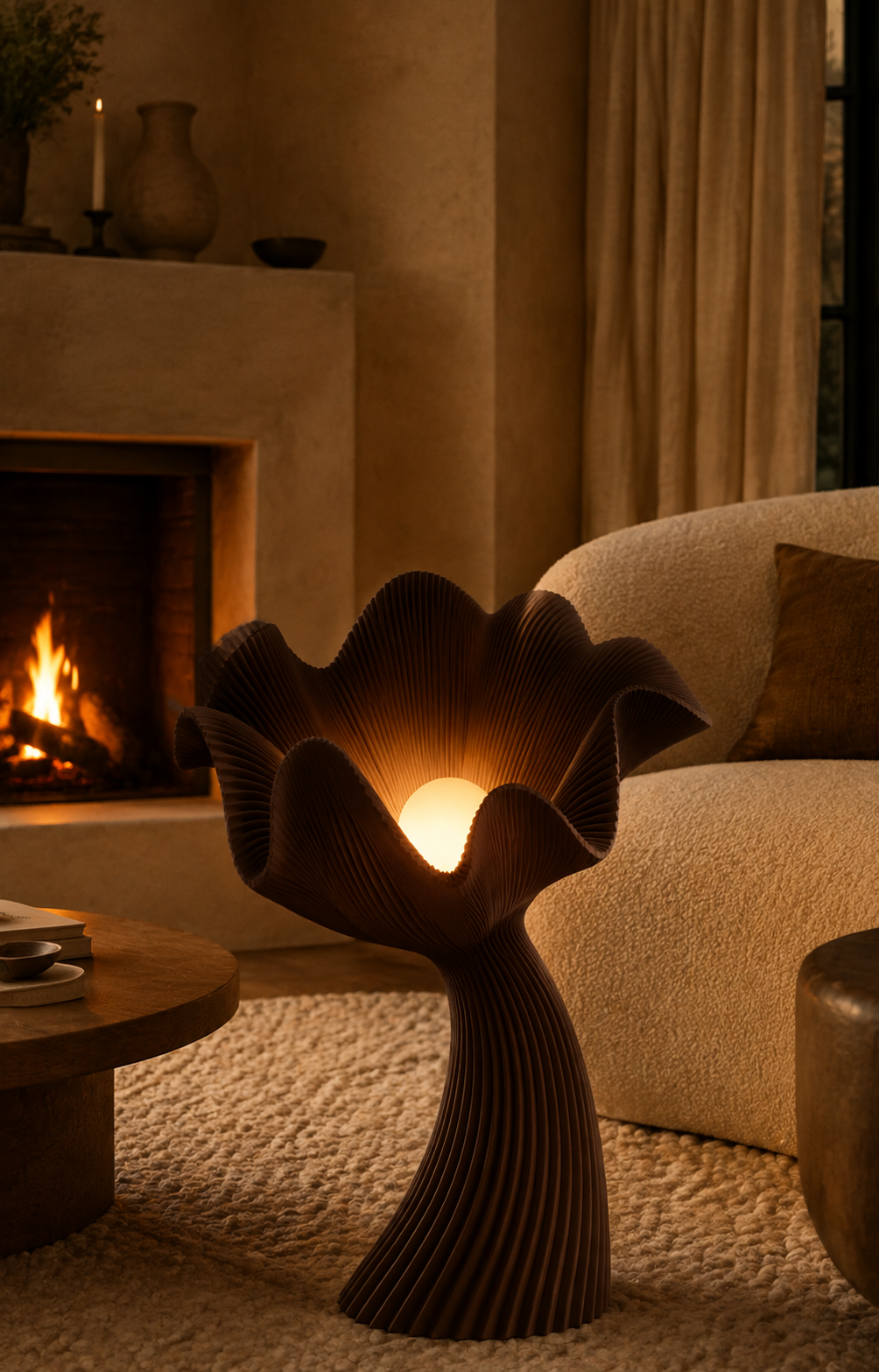 Lampe FLORA — Sculpturale fleur 30, 50 et 75 cm | VRAIJOUR