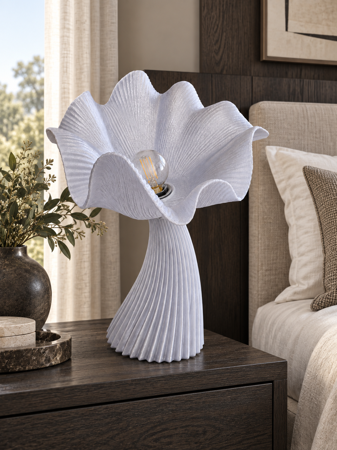 Lampe FLORA — Sculpturale fleur 30, 50 et 75 cm | VRAIJOUR Translucide