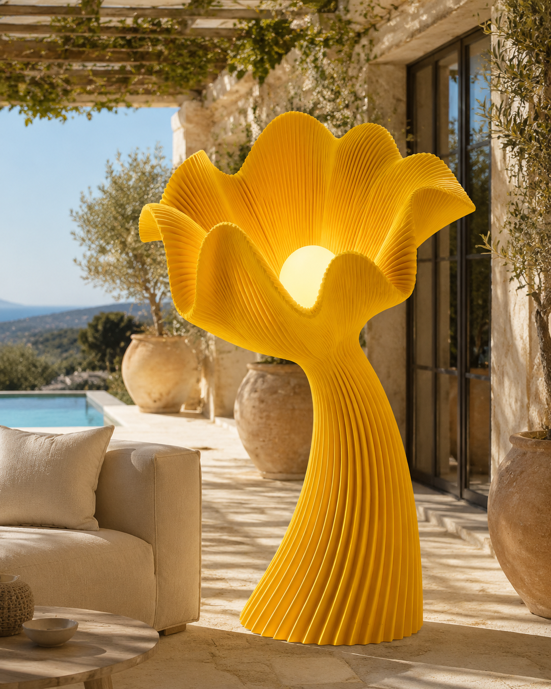 Lampe FLORA — Sculpturale fleur 30, 50 et 75 cm | VRAIJOUR