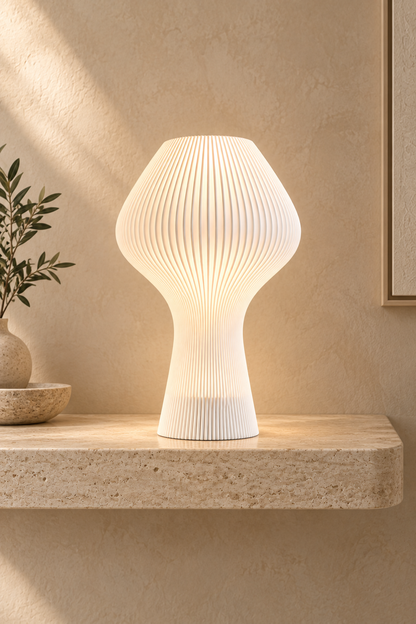 Lampe ANY — Sculpturale nervurée 47 ou 80 cm | VRAIJOUR