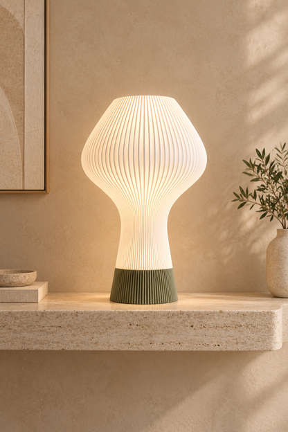 Lampe ANY — Sculpturale nervurée 47 ou 80 cm | VRAIJOUR
