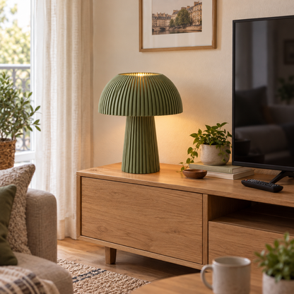 Lampe NOMA — Luminaire cannelé design, 34 cm | VRAIJOUR
