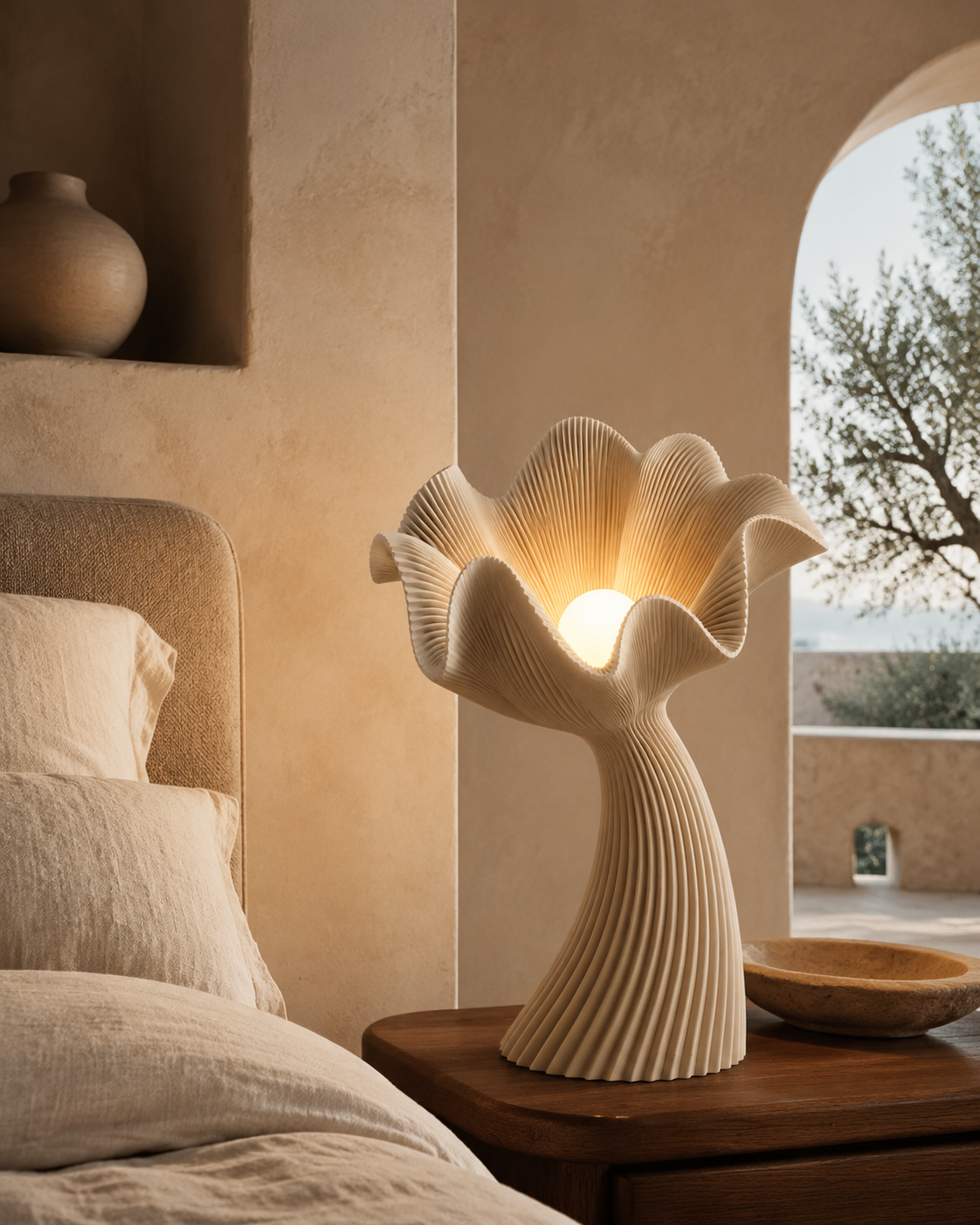 Lampe FLORA — Sculpturale fleur 30, 50 et 75 cm | VRAIJOUR