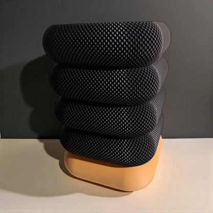 Lampe COCON BLACK — Luminaire sculptural organique noir | VRAIJOUR
