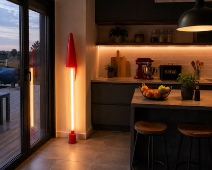 Lampe Stylo Géant XXL Rouge 140 cm — Néon LED Pop Art | VRAIJOUR